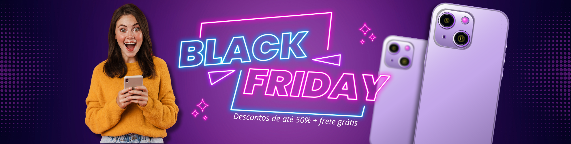 Black Friday - Descontos de até 50% + Frete Grátis (Desktop)
